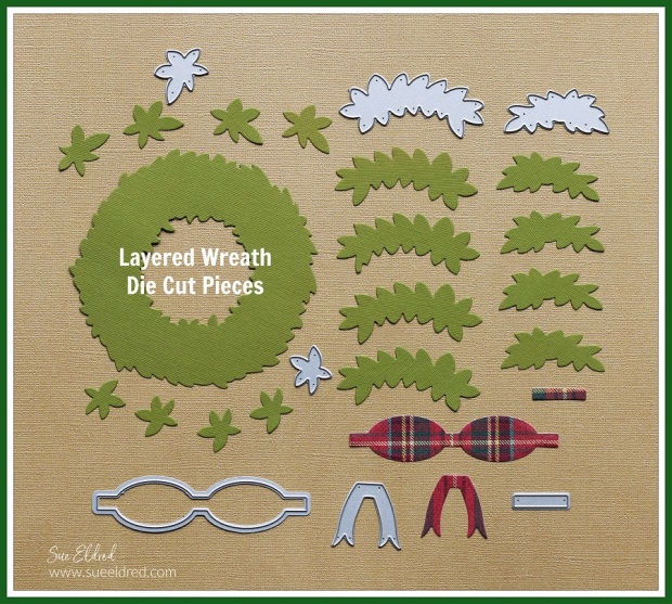 How to make an Inky Layered Christmas Wreath Card.